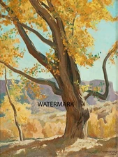 Maynard Dixon - October Morning Tucson Arizona 1940 -  17x22 Print REPRODUCTION