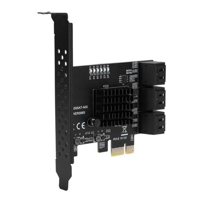 Erweiterungskarte PCIE Auf 6Port SATA3.0 Festplatte 6G ASM1166 Master GEN3 1 X
