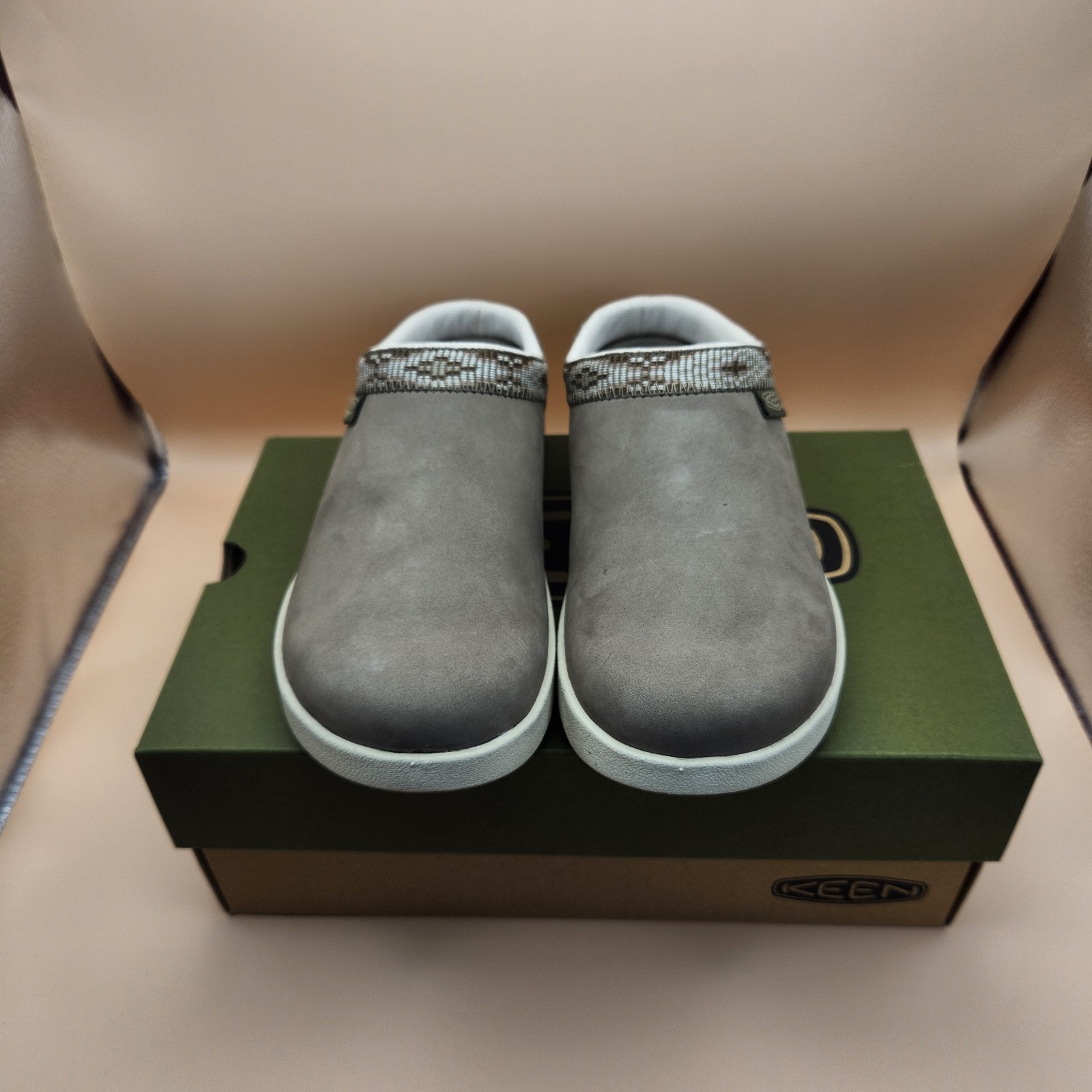 Zoccoli donna KEEN Elle Mule scamosciati Brindle betulla taglia 5 5