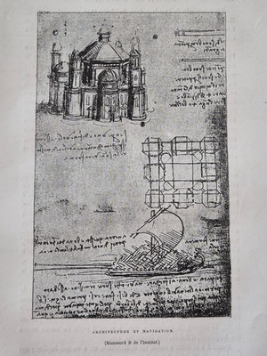 Leonardo da Vinci illustrierter Artikel 12 Seiten 1881 Kunst Publikation Zeichnung