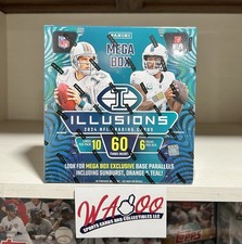 2024 Panini Illusions NFL Football Factory Sealed Retail Mega Trading Card Box