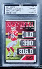 PATRICK MAHOMES-“ - 2021🔥 SCORE “NEXT LEVEL STATS” # NL2 / APG MT 10 🔥 CHIEFS