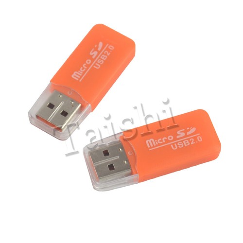 2×Micro SD Card Reader Adapte Card reader r USB 2.0 Micro SD SDHC TF T-Flash - Afbeelding 6 van 6