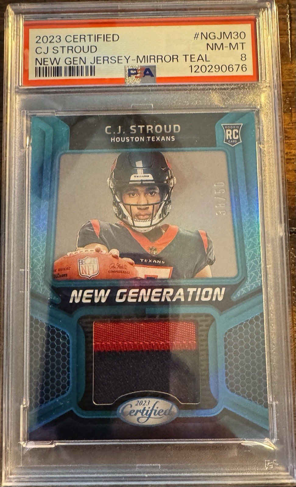 2023 Panini Certified - New Gen C.J. Stroud #NGJM-30 Mirror Teal/50 (MEM, RC)