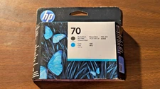 NEW OLD STOCK GENUINE HP #70 Matte Black/Cyan Printhead C9404A - DESIGNJET Z2100