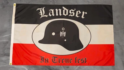Fahne Flagge Deutsches Reich - Landser - In Treue fest - 90 x 150 cm - Bild 1 von 3