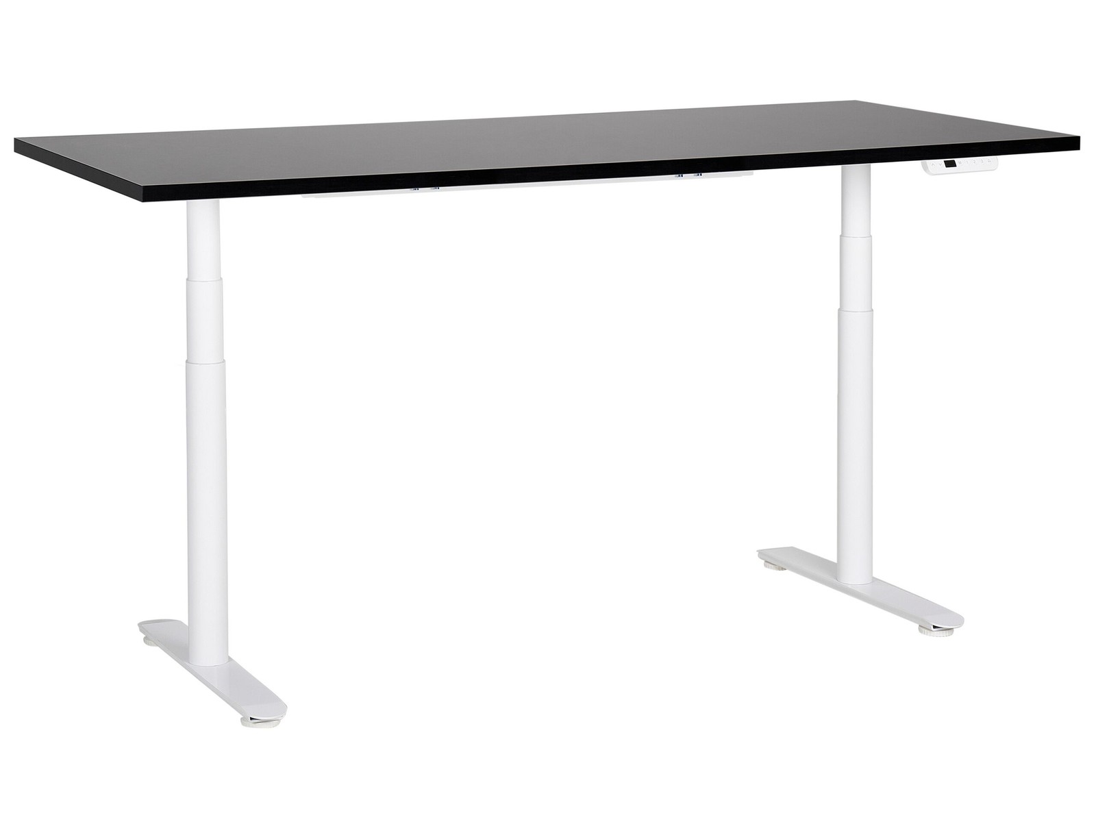 Scrivania regolabile elettricamente nero e bianco 180 x 80cm DESTINAS