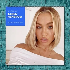 Tammy Hembrow 2026 Wall Calendar 12-Month Celebrity Calendar Fan Gift