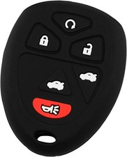 KeyGuardz Keyless Entry Remote Car Key Fob Outer Shell Cover Soft Rubber Black
