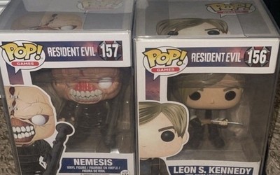 Funko POP Resident Evil Leon S Kennedy 156 20th Anniversary Figure And Nemesis