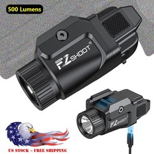 500 lms Tactical Pistol Flashlight LED Strobe Gun Light for Glock/Picatinny Rail