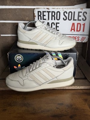 adidas Originals  ZX500 UK Größe 8,5 Triple White Leather 2022