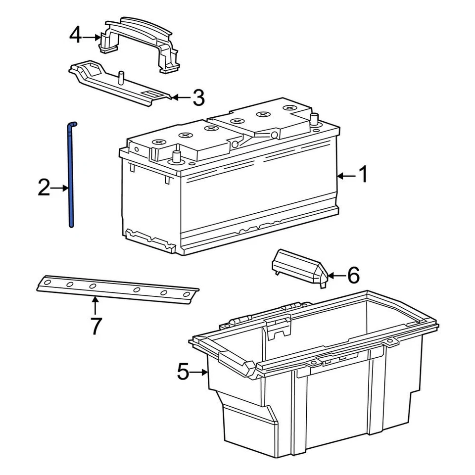 For Ram ProMaster 1500 2014-2024 Ram 68642655AA Battery Vent Tube Foto 2 de 2