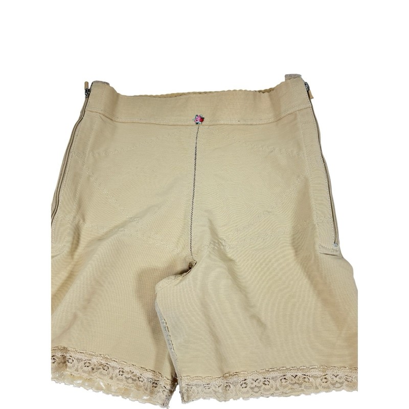 Beige Mid-Thigh Sz XXL Tram Flap Zippered Design Veronique Surgical Garment 750