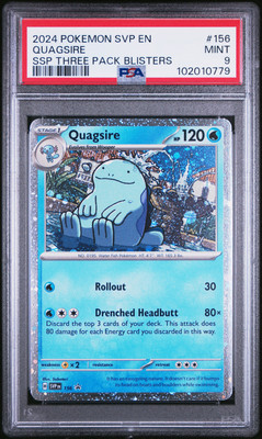 2024 POKEMON SVP EN #156 QUAGSIRE PSA 9 POP 49 SV BLACK STAR PROMO