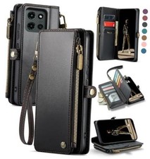 for Moto G - 2026/2025 Case Wallet with RFID Card Moto G - 2025/2026 Black