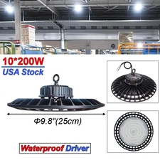 10 Pack High Bay Led Shop Lights 200 W Warehouse Factory Garage Light Fixtures