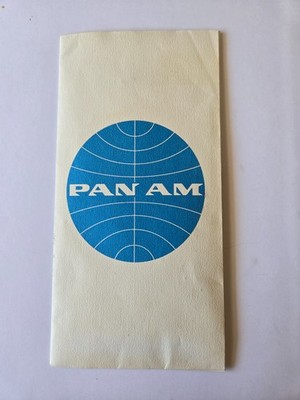 Vintage 1965 Pan American World Airways Ticket New York to Lisbon-Stationery