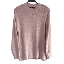 Jarbo Cashmere Pink Crewneck Sweater Relaxed NEW Fits Small to Medium
