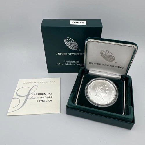 1 oz .999 Silver US Presidential Medal - Ulysses Grant - OGP COA