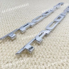 Pair Door Side Badges For 2016-2023 Tacoma Emblem Silver Accessories 7542704060