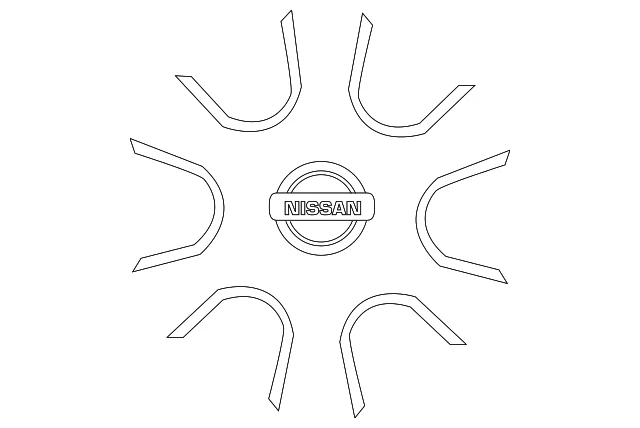 Nissan Frontier 2005-2017 genuino - Cubierta de rueda 40315-EA00A Foto 2 de 3