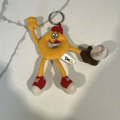 Vintage Campbell's SpaghettiOs ''The O'' Plush Baseball Poseable Keychain