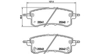 Magneti Marelli Bremsbelagsatz, Scheibenbremse Hinterachse U.A. FüR Infiniti