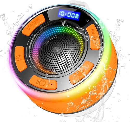 Cassa Bluetooth Doccia Portatile: Mini Altoparlante Con Ventosa, Bassi Potenti E Impermeabile IPX7 (Nero) - 2