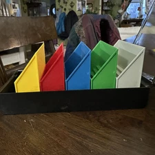 SRW Microdex 3.5" Floppy Disk Holder Vintage Organizer Holds 50 disks 5 COLOR