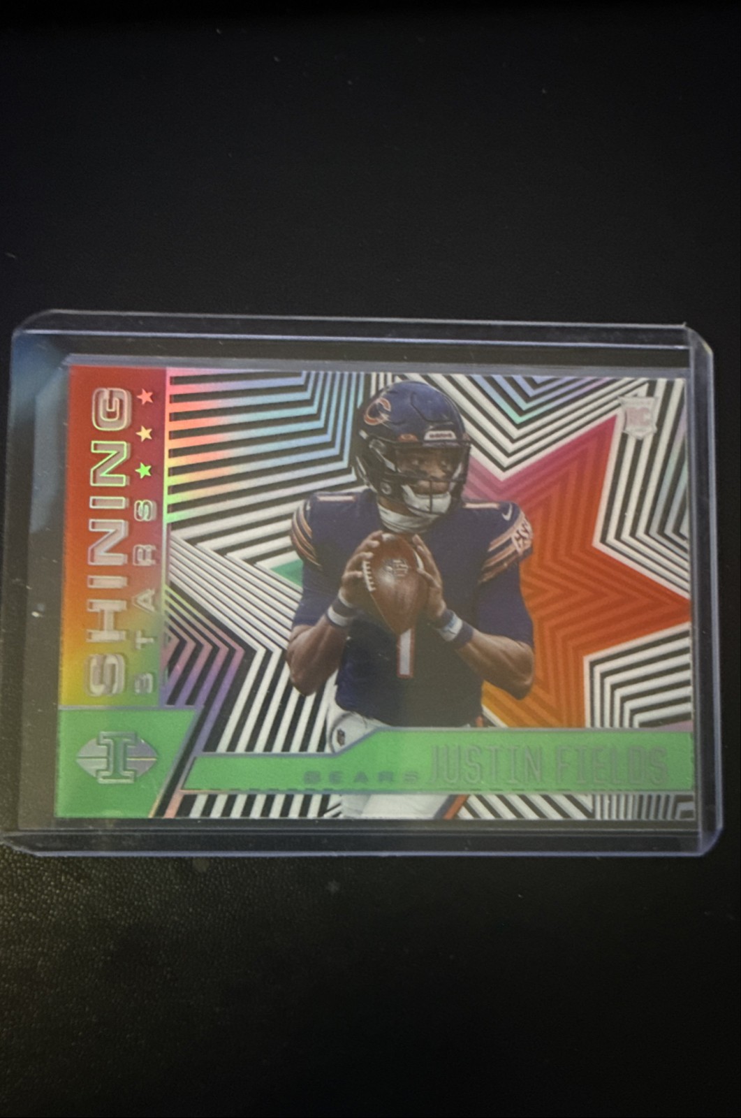 2021 Panini Illusions - Shining Stars Justin Fields #SS-14 Emerald (RC)