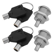 2 Sets Vending Machines Tubular Key Lock Cabinet Locks with Keys