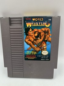 Tecmo World Wrestling (Nintendo NES, 1990) Aut&eacute;ntico Cartucho de Juego Solo PROBADO