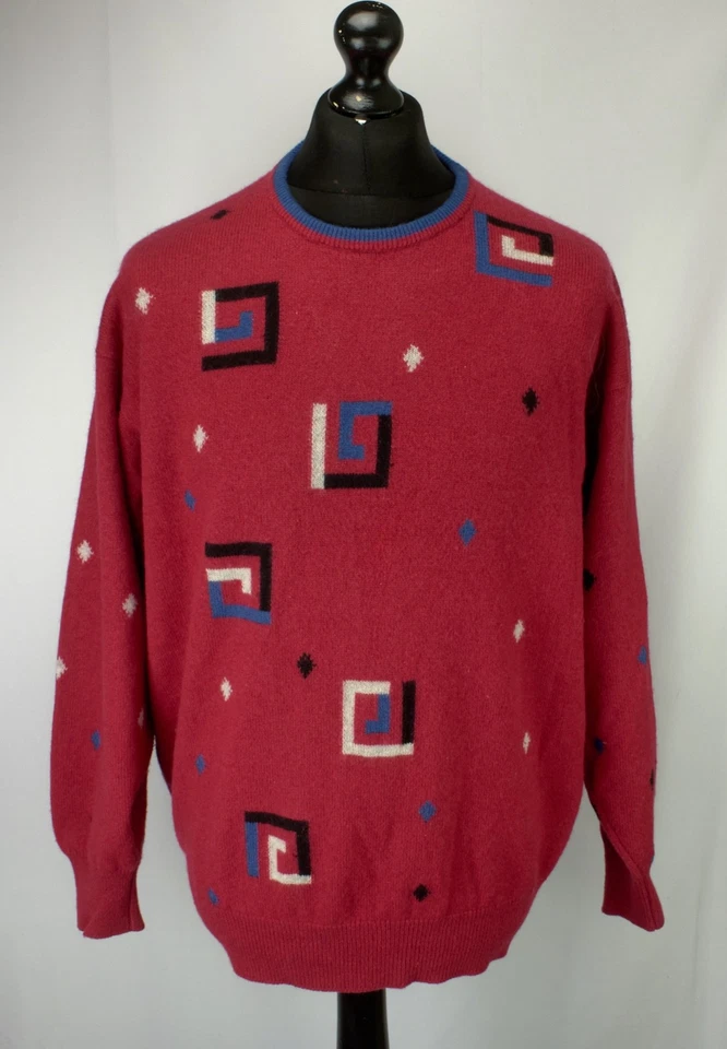Pringle Sports Wool Jumper Mens Size L Large Pullover Sweater Made in Scotland - Image 2 of 4