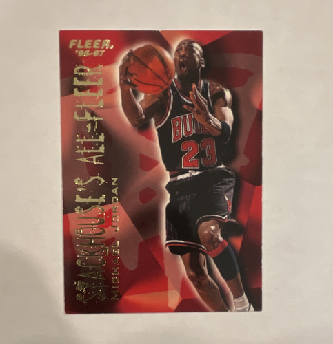 Fleer 1996-97 Michael Jordan Chicago Bulls Sacago's All-Stars Insert 4/12