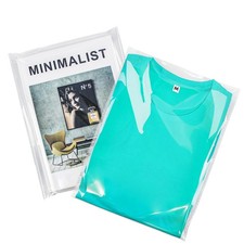 100 Pcs Self Seal Clear Plastic Bags for Packaging Clothing T-Shirt Prints