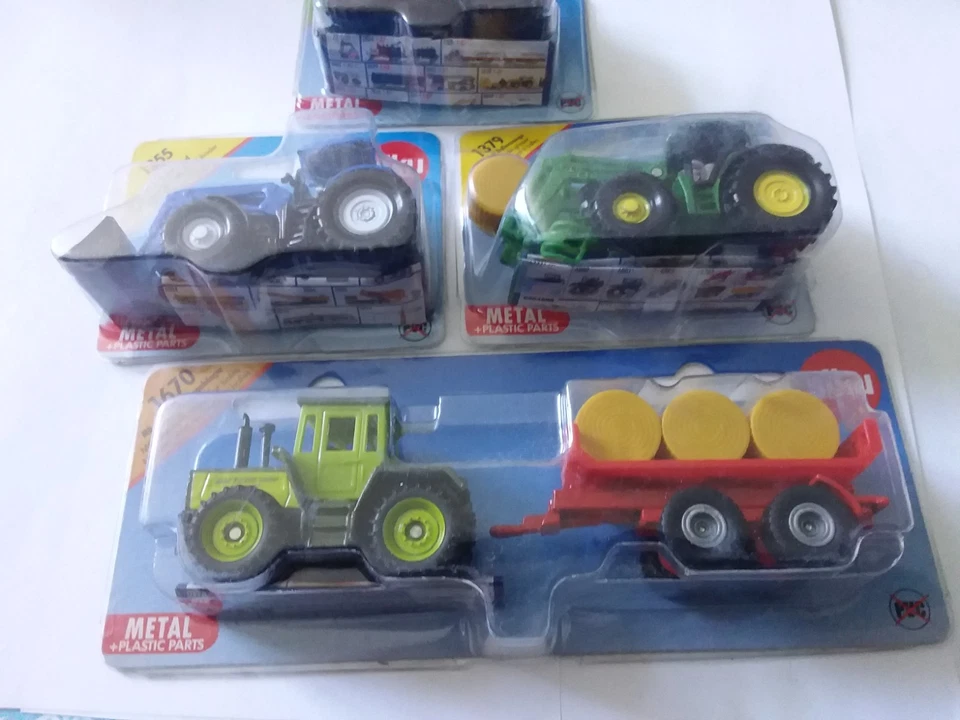 1/87 Siku lot de 4 Tracteurs 1355/1379/0859/1670. Neuf sous blister. - Photo 3/4