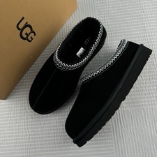 UGG Tasman II Sheepskin Black Braid Suede Upper Slippers Women's Shoes Size 6-11