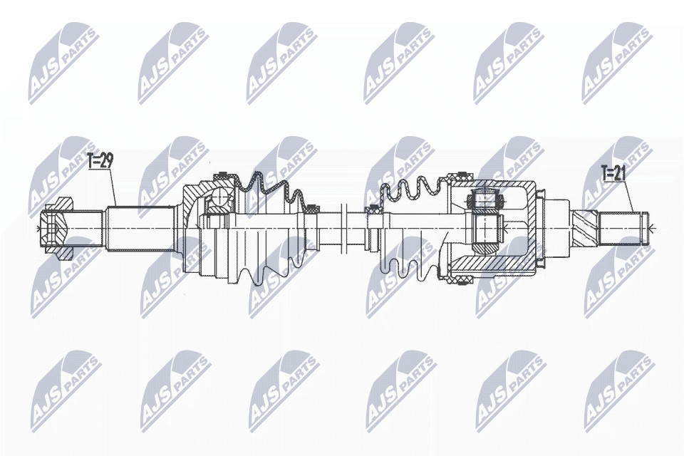 DRIVE SHAFT NPW-NS-106 FORDRIVE SHAFT NPW-NS-106 FOR NISSAN 39600CA000 - Image 6