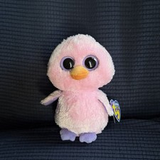 TY Beanie Boos - POSY the Pink Chick (Solid Eye Color) (6 inch)  NEW WITH TAGS