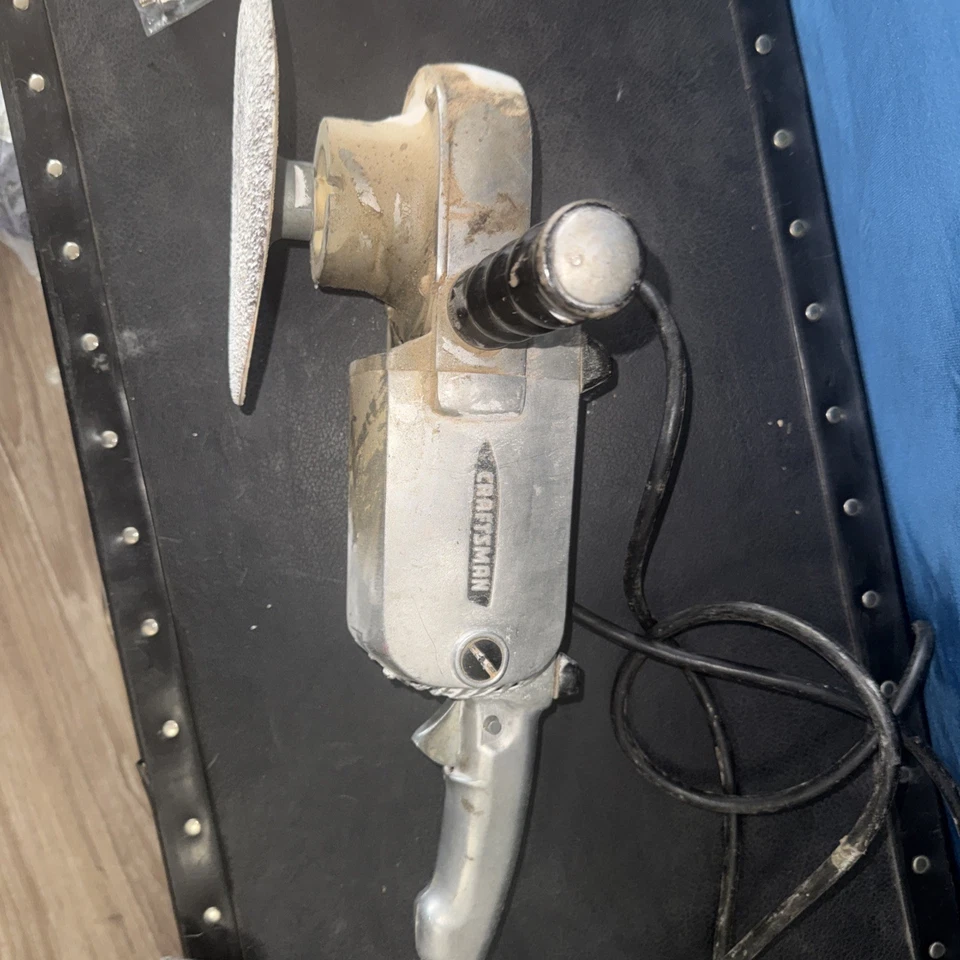 Винтажный. Промышленная высокопрочная дисковая шлифовальная машина CRAFTSMAN 7 дюймов 1 лс 4400 об/мин протестирована (L5) - Изображение 3 из 4