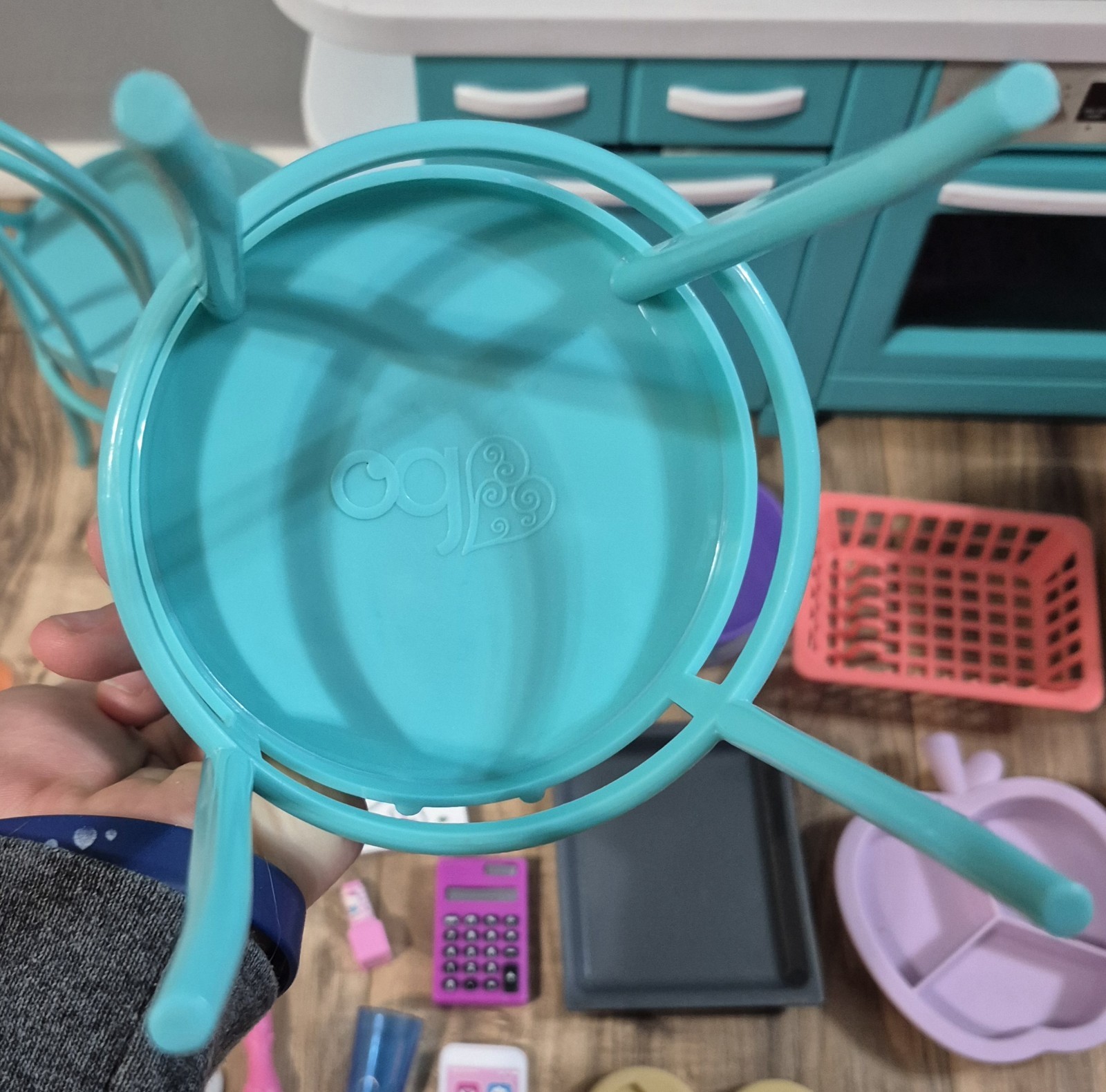 Our Generation Doll Kitchen Set Refrigerator With Kitchen Accessories For 18"