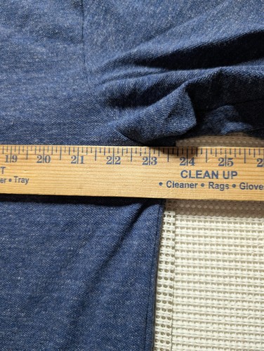 Polo Ralph Lauren Classic Polo Shirt Heathered Denim Blue Red Pony Logo Large TL - Picture 4 of 5