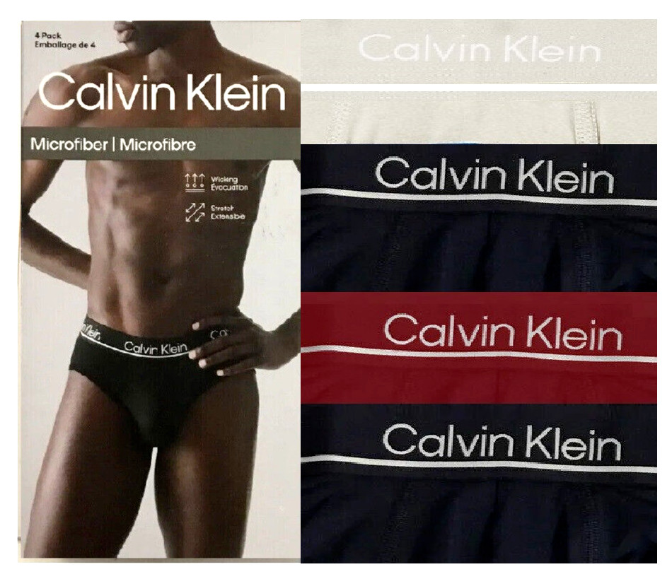 Calvin Klein NP2445O004 Microfiber 4-Pack Hip Brief Size XL 6390₽