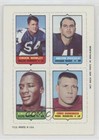 1969 Topps Mini-Cards (4-in-1) Chuck Howley Brian Piccolo Erich Barnes Rookie RC