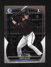 2023 Bowman Draft - Jake Deleo Chrome 1st Bowman #BD-158 Marlins Prospect