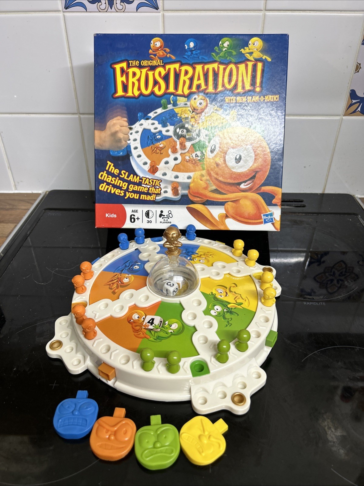 Frustration Board Game by Hasbro MB Slam-O-Matic Slam-Tastic 2011 Complete