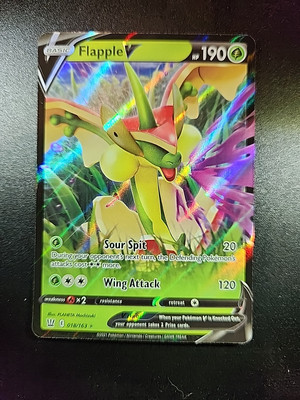Flapple V 018/163 Battle Styles NM Full Art Ultra Rare Pokmon Card | eBay Flapple V 018/163 Battle Styles NM Full Art Ultra Rare Pokmon Card | eBay