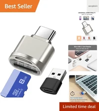 Compact USB C Micro SD Card Reader with Plug & Play for Quick Data Transfer