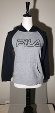 Fila Youth Size Large 10/12 Pull Over Unisex Hoodie